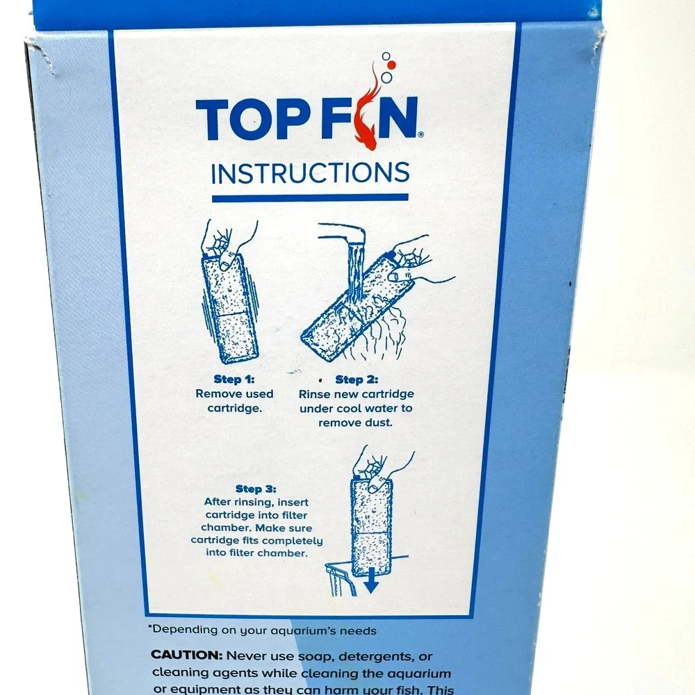 Top Fin RF-L Large Retreat Aquarium Carbon Filter Cartridges 3-Pack NEW